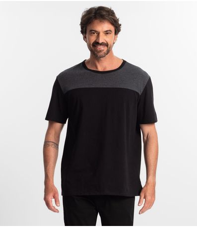 Camiseta Masculina Manga Curta Select Preto