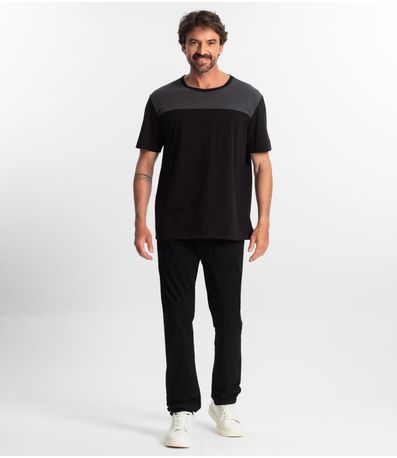 Camiseta Masculina Manga Curta Select Preto