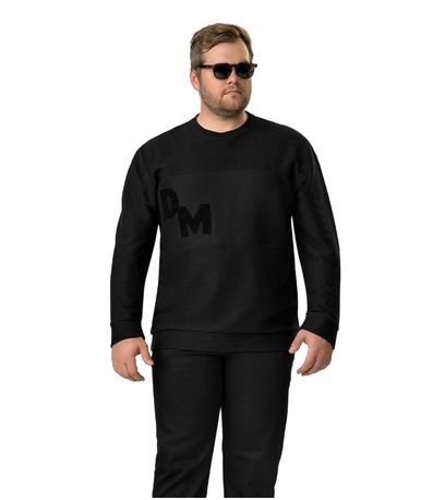 Blusão Masculino Plus Size Moletinho Diametro Preto