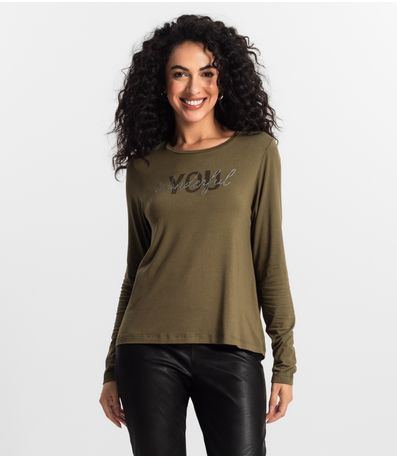 Blusa Manga Longa Feminina Rovitex Verde