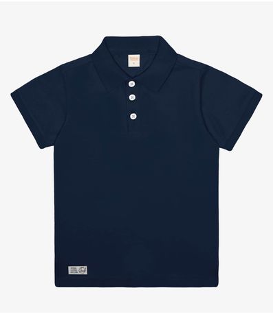 Camisa Polo Infantil Masculina Trick Nick Azul