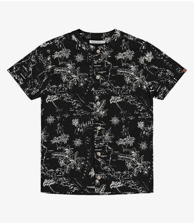 Camisa Infantil Estampada Trick Nick Preto