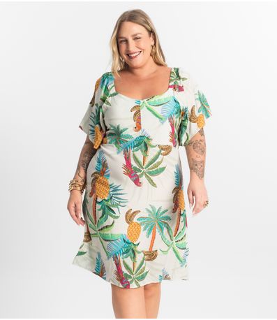 Vestido Curto Ciganinha Secret Glam Branco