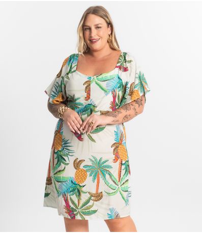 Vestido Curto Ciganinha Secret Glam Branco