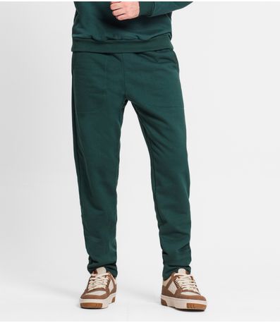 Calça Masculina Plus Size Moletom Premium Diametro Verde