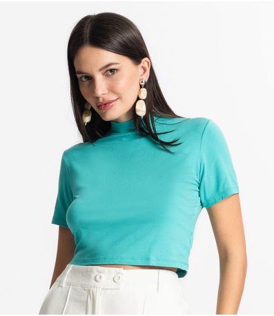 Blusa Cropped Feminina Select Verde