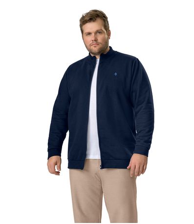 Jaqueta Masculina Plus Size Moletom Diametro Azul