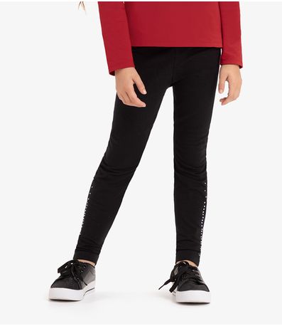 Legging Infantil Em Molecotton Rovi Kids Preto