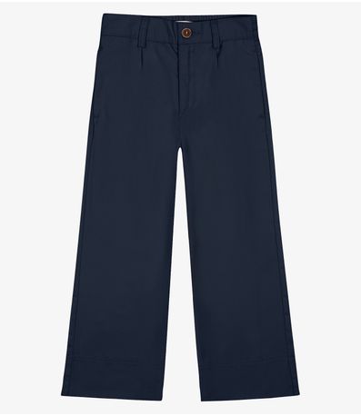 Calça Infantil Feminina Wide Leg Trick Nick Azul