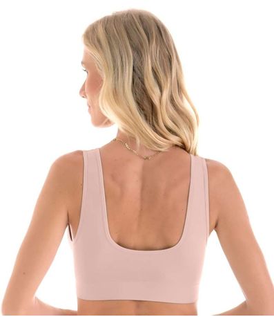 Sutiã com Bojo Removível e Fecho Frontal Zee Rucci Rosa