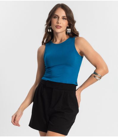 Regata De Viscotorcion Básica Feminina Endless Azul