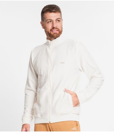 Jaqueta Masculina Em Moletom Diametro Bege