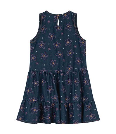 Vestido Jeans Infantil Denim Trick Nick Azul