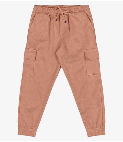 Calça Infantil Menina Jogger Trick Nick Marrom