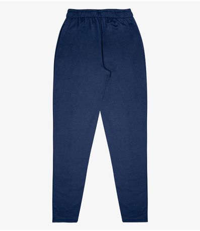 Calça Masculina Moletom Com Bolso Select Azul