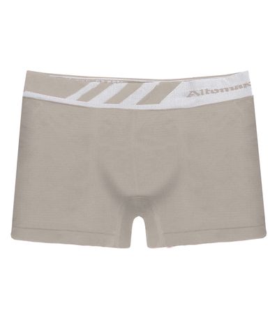 Cueca Boxer Lisa Microfibra Altomax Bege
