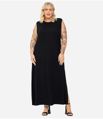 Vestido Midi Secret Glam Preto