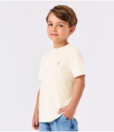 Conjunto Camiseta Com Bermuda Trick Nick Bege