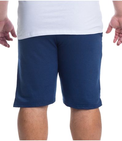 Bermuda Masculina Moletom Plus Size Select Azul