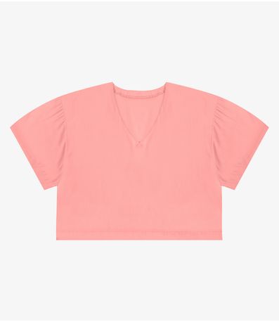 Blusa Feminina Tecido em Viscose Infinita Cor Rosa