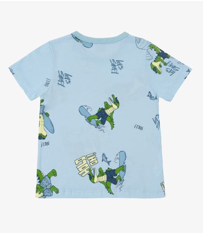 Camiseta Infantil Masculina Animais Infinita Cor Azul