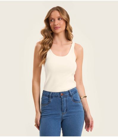 Blusa De Alca Básica Feminina Rovitex Bege