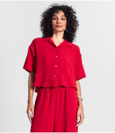 Camisa Feminina Em Air Flow Rovitex Vermelho