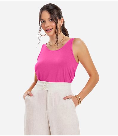 Regata Feminina Básica em Viscotorcion Rovitex Rosa