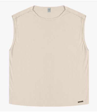 Blusa Feminina em Visco Creponada Rovitex Bege