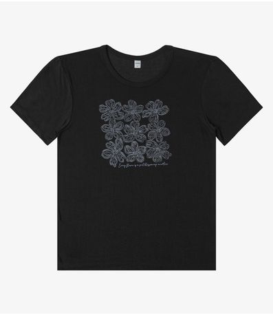 Blusa Feminina em Visco Tricot Rovitex Preto