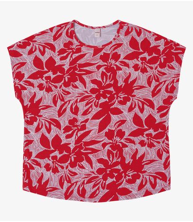 Blusa Feminina em Viscotorcion Rovitex Vermelho