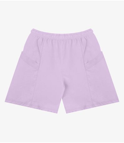 Shorts Feminino Moletinho Infinita Cor Roxo