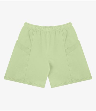 Shorts Feminino Moletinho Infinita Cor Verde