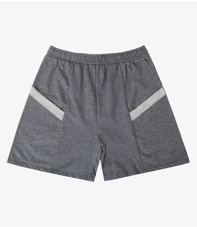 Shorts Feminino Moletinho Infinita Cor Cinza