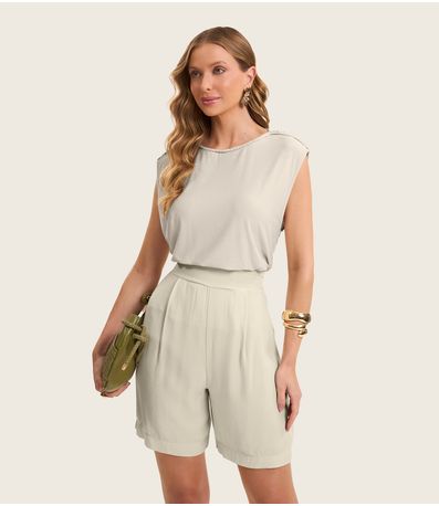 Blusa Feminina em Visco Creponada Rovitex Laranja