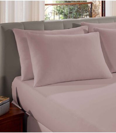 Fronha Avulsa Premium Fio Penteado Lisa Vivaldi Rosa