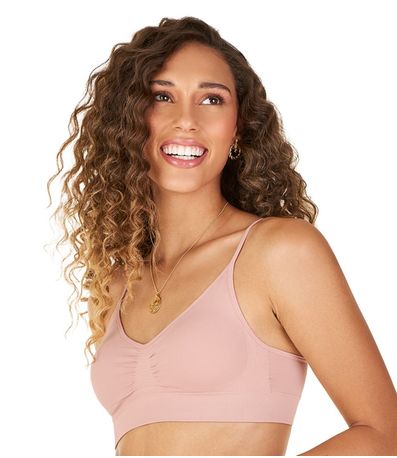 Sutiã Top com Bojo Removível Zee Rucci Rosa