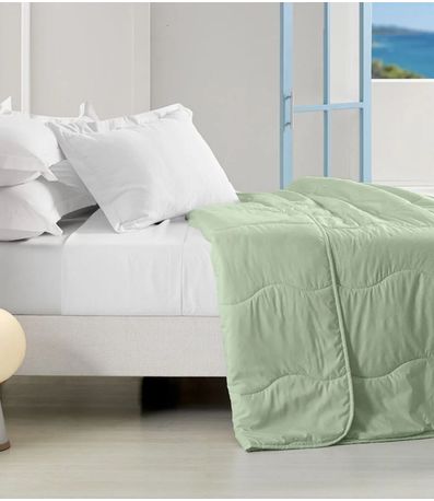 Edredom Verano King Toque Acetinado Altenburg Verde