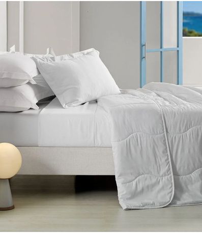 Edredom Verano Queen Toque Acetinado Altenburg Branco
