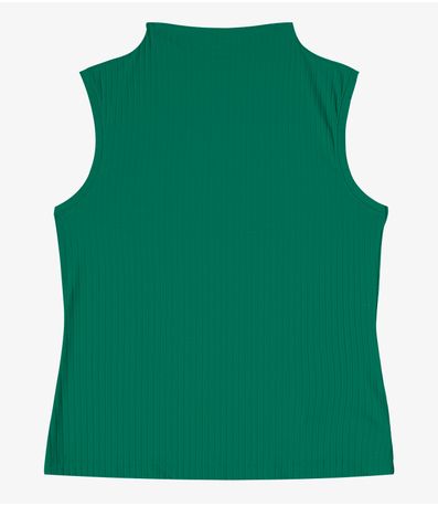 Blusa em Ribana Canelada Rovitex Verde