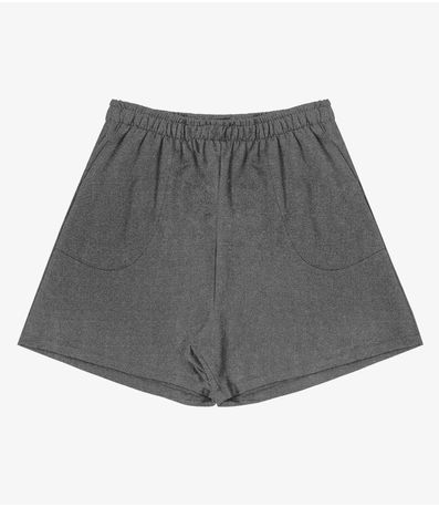 Shorts Moletinho Basic Rovitex Cinza