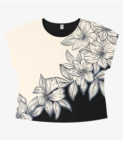 Blusa Feminina Manga Curta Rovitex Preto
