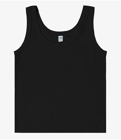 Regata em Ribana de Viscose Rovitex Preto