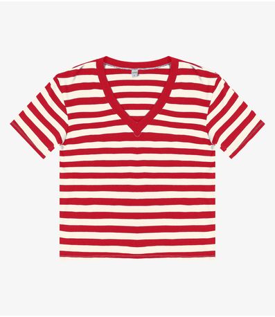 Blusa Feminina em Ribana de Viscose Rovitex Vermelho