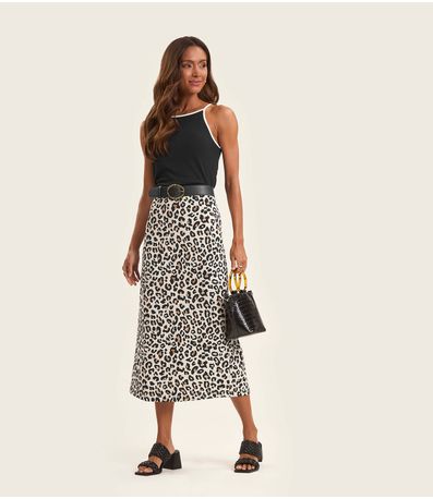 Regata Feminina em Ribana de Viscose Rovitex Preto