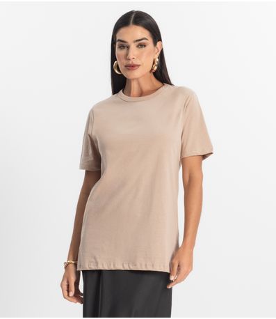 Camiseta Básica Unissex Rovitex Marrom