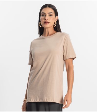 Camiseta Básica Unissex Rovitex Marrom