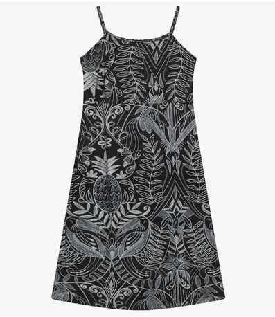 Vestido Midi Plus Size Secret Glam Preto