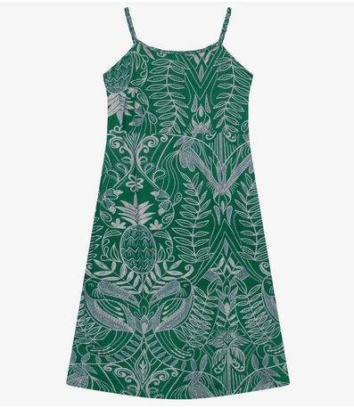 Vestido Midi Plus Size Secret Glam Verde