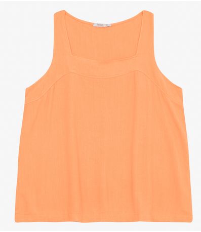 Regata Feminina Plus Size Secret Glam Laranja